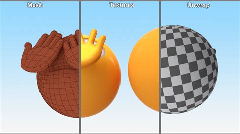 3D Emoji Peeking Face model | 3D Molier International