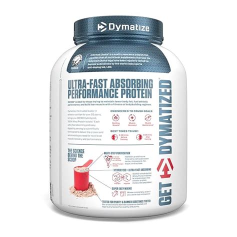 Dymatize Nutrition ISO100 Hydrolyzed Whey Protein Isolate | Fast-Diges ...