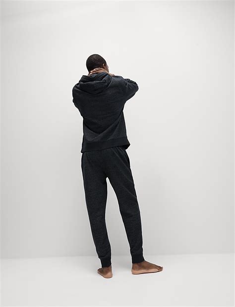 Buy Pure Cotton Textured Joggers at Marks & Spencer