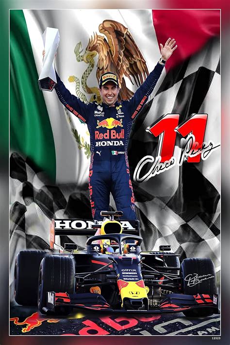 Poster World Checo Perez Red Bull Red Bull Racing Formula 1 Sergio ...
