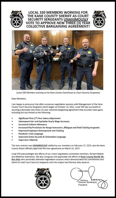 Local 330 Members Working for the Kane County Sheriff as Court Security ...