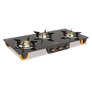 V-Guard Gas Stoves with three fuel-efficient HD brass burners