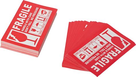 EzeePacks Fragile Handle with Care Size: 11 X 7 Cms Self Adhesive ...