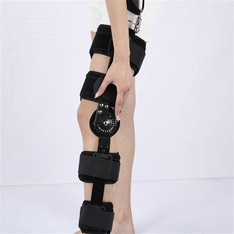 可调式卡盘 膝部关节固定支具下肢护具 膝关节固定支具 腿部训练-阿里巴巴