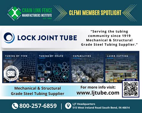 CLFMI Member Spotlight: Lock Joint Tube - Chain Link Fence ...