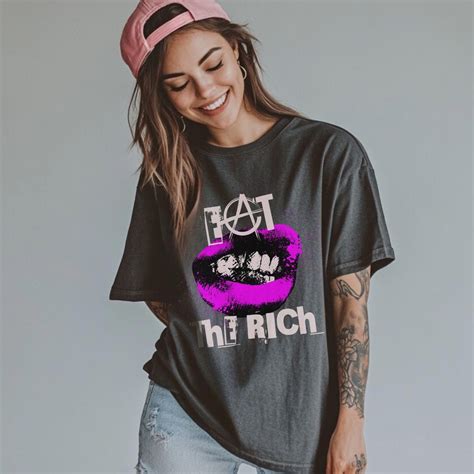 EAT THE RICH Shirt, Punk Tshirt, Anarchist Shirt, Eattherich, Grungy ...
