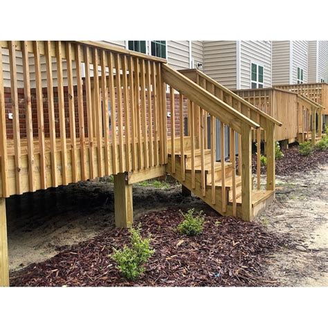 Severe Weather 4 -Steps Pressure Treated Pine Wood Outdoor Stair ...