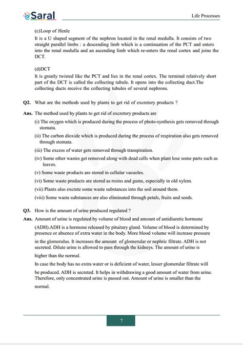 NCERT Solutions for Class 10 Science Chapter 6 - Life Process - eSaral