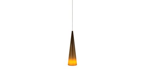 Tech Lighting 700KLPINSNC Kable Lite Pinnacle Brown Small Glass Cone ...