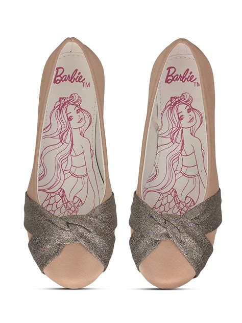 Buy toothless Barbie Kids Girls Rose Gold Ballerinas at Amazon.in