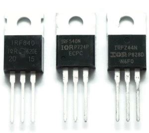 Electronic Spices MOSFET Transistors Combo IRFZ44 IRF540 IRF840 NPN PNP ...