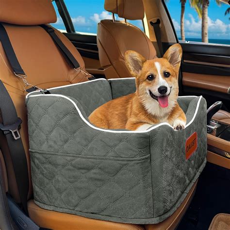 Amazon.com : AlfaTok Memory Foam Booster Dog Car Seat Medium Dogs ...