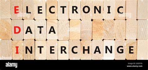EDI electronic data interchange symbol. Concept words EDI electronic ...