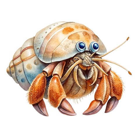Hermit Crab Drawing Cute