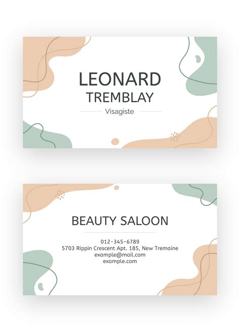Hair Salon Business Card Design 的图像结果
