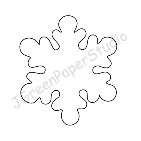 Snowflake Template Printable
