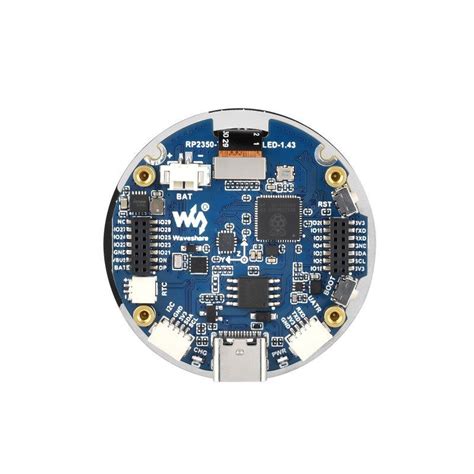 Waveshare RP2350 1.43inch AMOLED Display Development Board, 466466, SPI ...