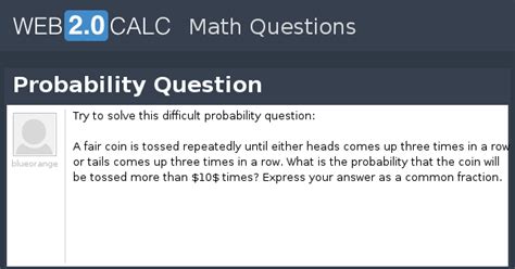 View question - Probability Question