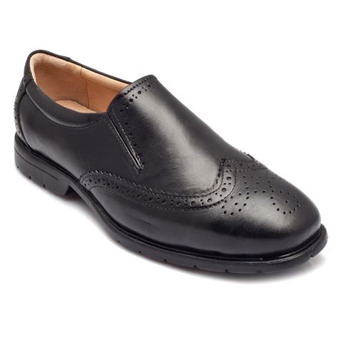 Buy tZaro Formal Genuine Leather Slip-on Brogue Shoes for Men ...