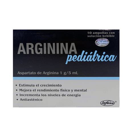 ARGININA PEDIATRICA INFASA 1G 10 AMPOLLA BEB 10ML – Medikamentos.com
