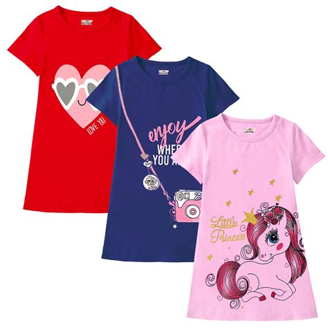 Buy Kuchipoo Girls Regular Fit Cotton Frocks (KUC-DRS-108, 5-6 Years ...