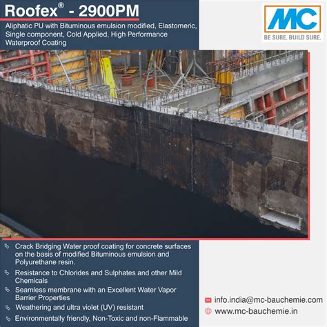 Liquid applied membrane for waterproofing of concrete structures - MC ...
