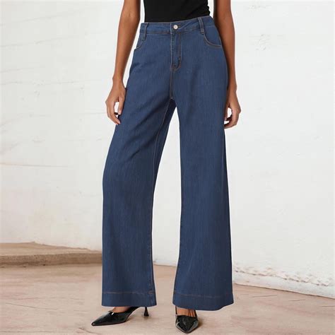 Hauaitttt Womens High Rise Trouser JeansJeans plus Size Women Clothes ...