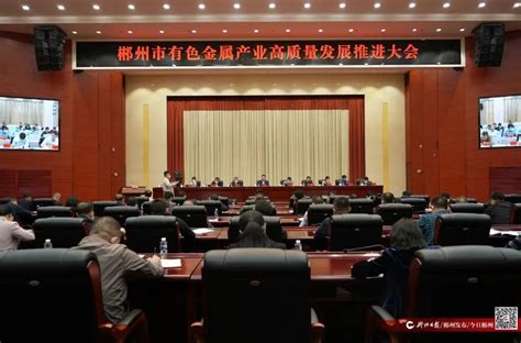 郴州市有色金属产业高质量发展推进大会召开 - 郴州 - 新湖南
