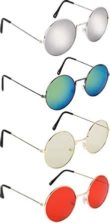 Buy NuVew Combo Pack of 4 Unisex Sunglasses With Pouch - (Multi-Colored ...