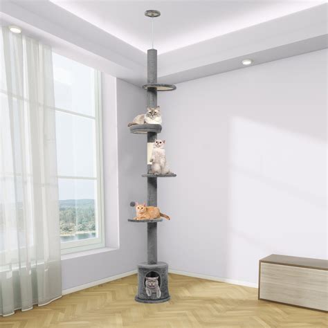 Tucker Murphy Pet™ ?Cat Tree, Floor To Ceiling Cat Tower With ...