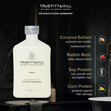 Truefitt & Hill Hair Management Coconut Shampoo for Men 365ml ...