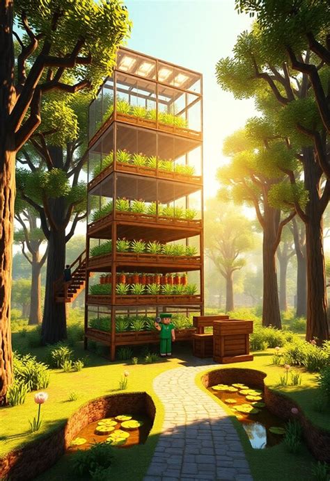 Image result for Minecraft Greenhouse Tutorials Small