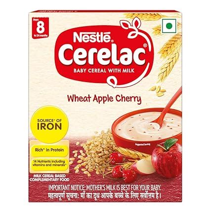 Buy Nestle Cerelac Baby Cereal with Milk , Wheat Apple Cherry ,Stage 2 ...