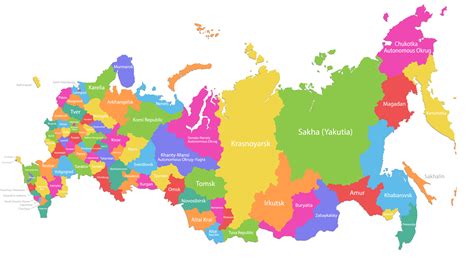 Detailed Map Of Russia