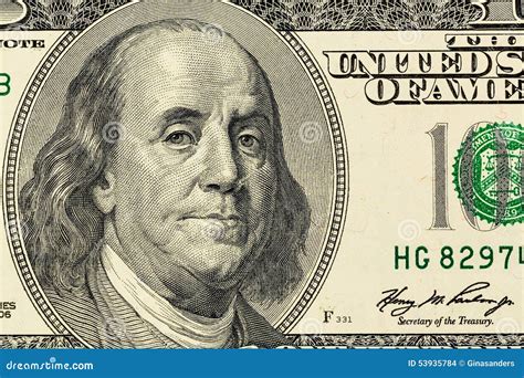 Dollar Banknote, Benjamin Franklin Stock Photo - Image of budget ...