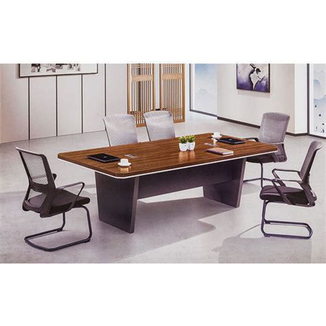Conference Table with Modesty & Gable End with PVC Edge banded
