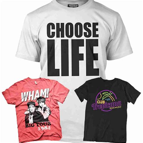 Wham! And Choose Life T-shirts - 80s Heaven