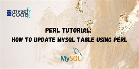 Perl Code Connect MySQL 的图像结果