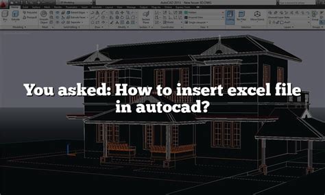 How to Insert Excel File in AutoCAD 的图像结果