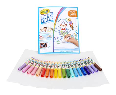 Crayola Color Wonder Mess Free Coloring Kit, 80pc, Toddler Toys, Gift ...