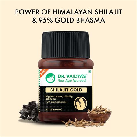 Buy DR. VAIDYA'S SHILAJIT GOLD -30 CAPSULES - PACK OF 3 Online & Get ...