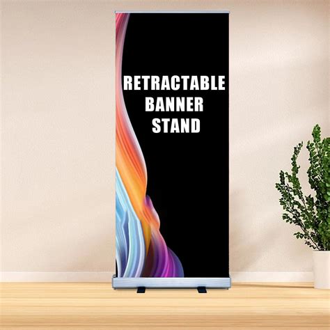 Tiger-Hoo Heavy-Duty Retractable Banner Stand 33.5" x80 inches Roll Up ...
