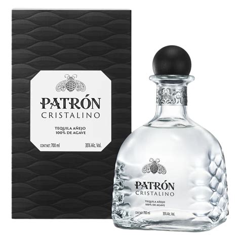 Patron Cristalino Anejo Tequila 750ml. MacArthur Beverages