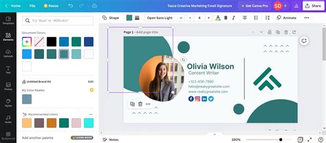 Image result for Canva HTML Code Email Signature