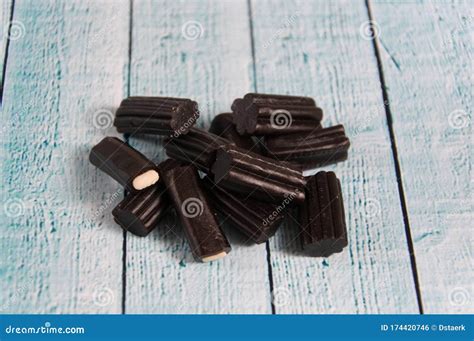 Black Licorice Candy stock photo. Image of confectionery - 174420746