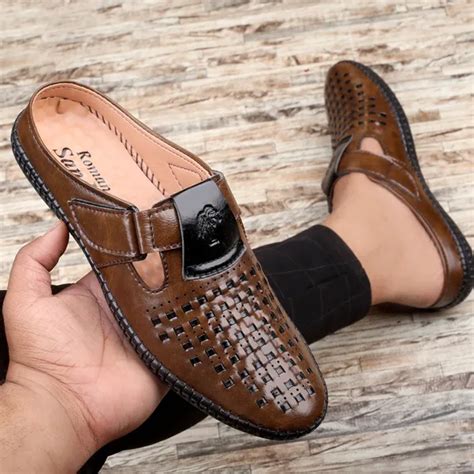 Royal Cruzz (Shiv Enterprises) Brown Airmix Synthetic Casual Sandal For ...