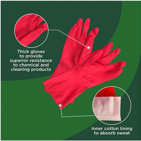 Buy SCOTCH-BRITE RUBBER HEAVY DUTY HAND GLOVES FOR DISHWASHING ...