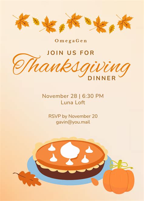 Free Boho Thanksgiving Dinner Invitation Template to Edit Online