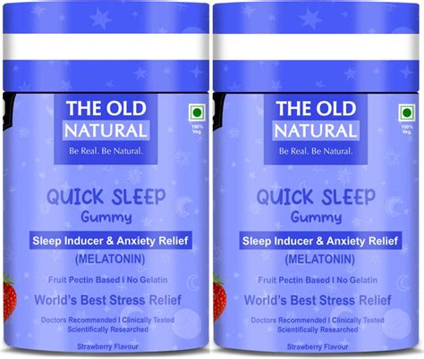 The Old Natural Quick Sleep Melatonin Gummies Sleep Inducer & Anixiety ...