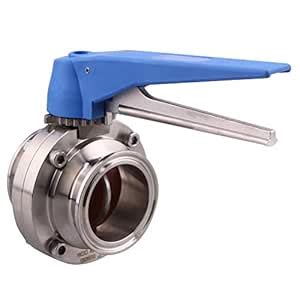 DERNORD Butterfly Valve with Blue Trigger Handle Stainless Steel 304 ...